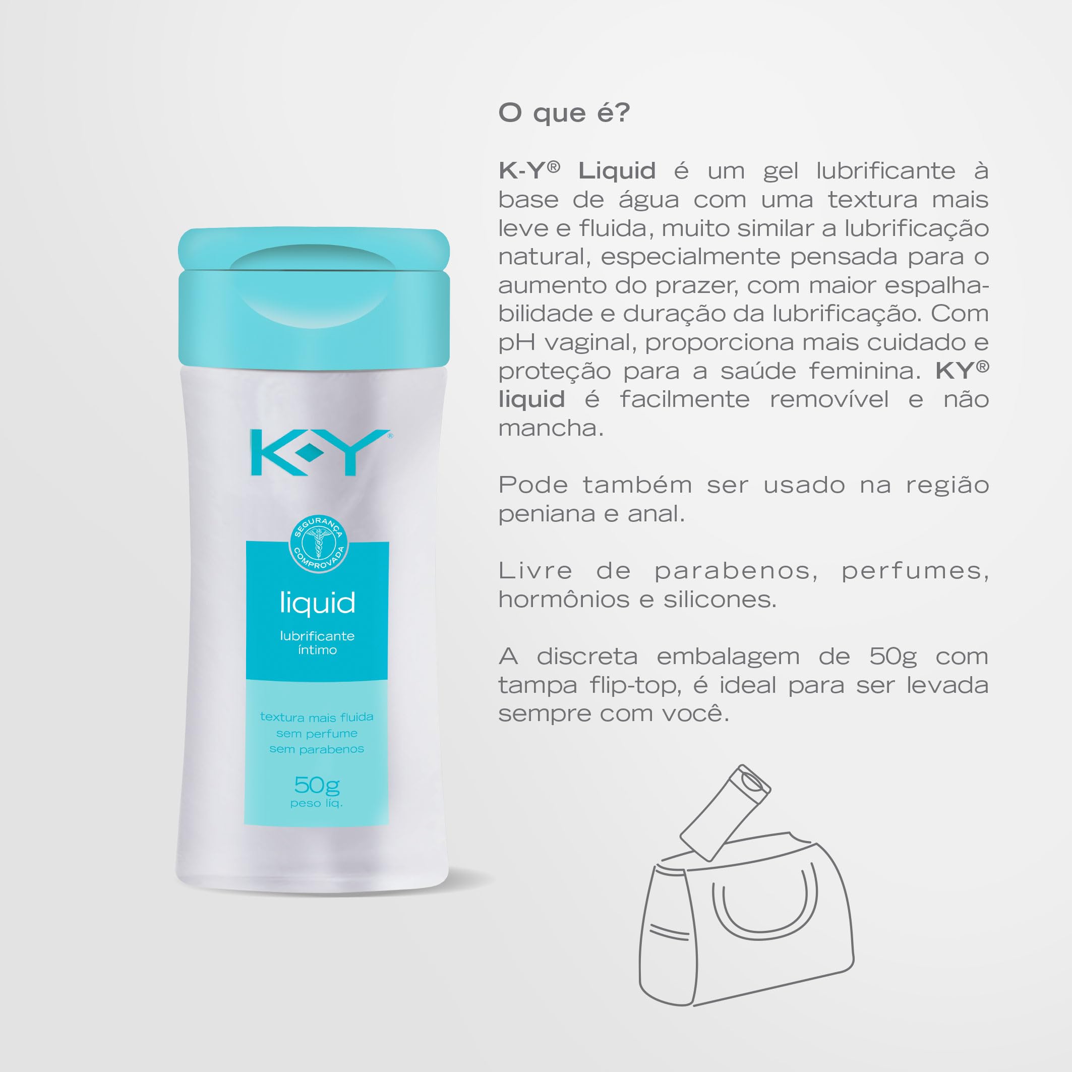K-Y Lubrificante Íntimo Liquid 50G | Amazon.com.br